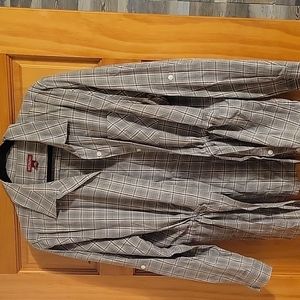 Plaid button down shirt